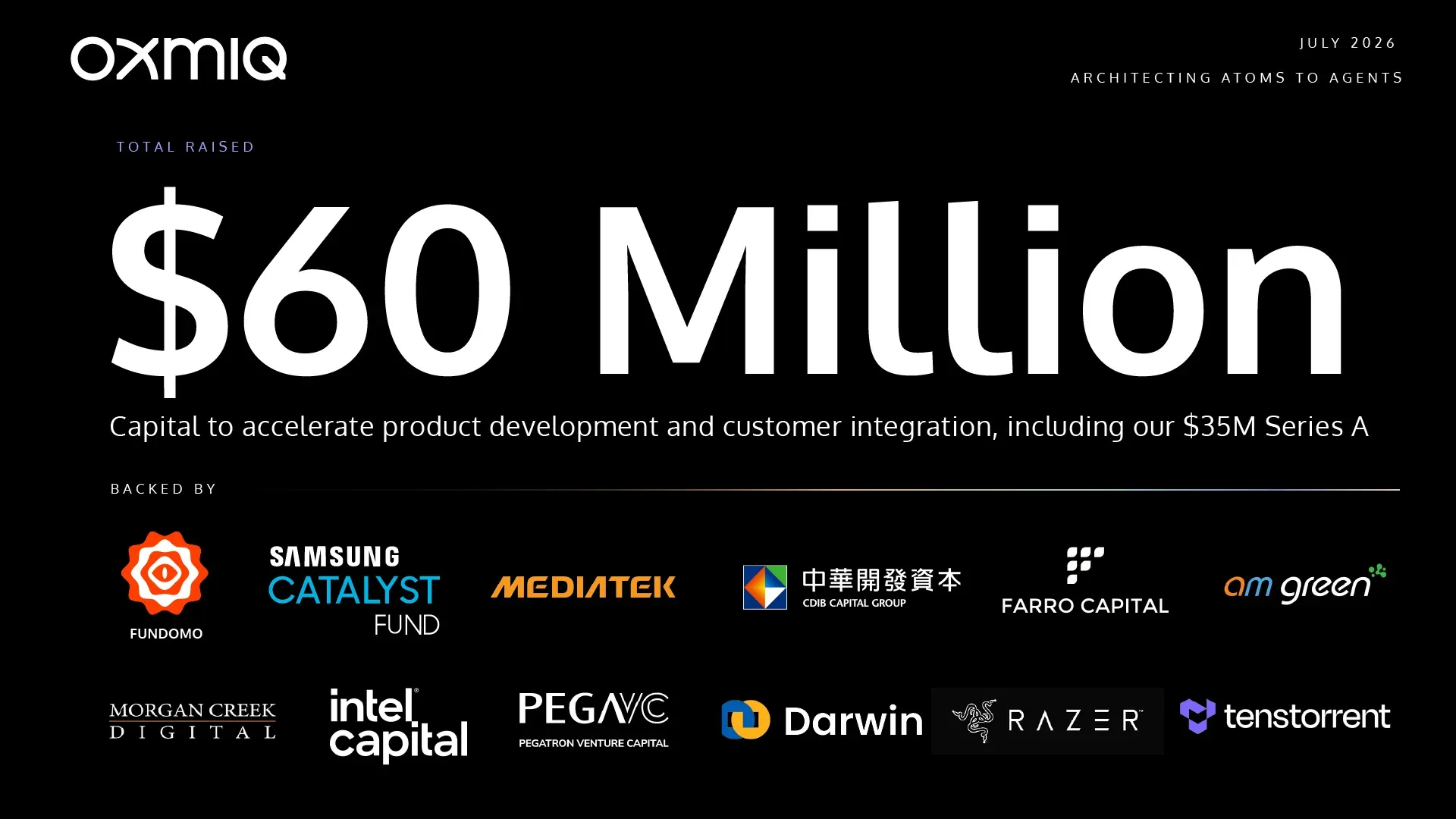 OXMIQ Secures $35 Million Series A to Expand Licensable OxCore GPU Architecture