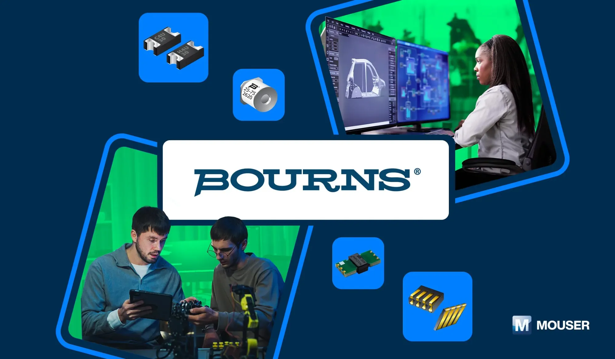Mouser Expands Bourns Component Access for Industrial Infrastructure