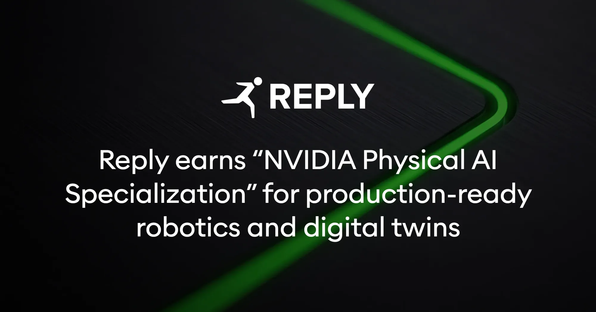 Reply Secures NVIDIA Physical AI Specialization